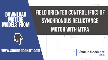 Field Oriented Control of Synchronous Reluctance Motor with MTPA | MATLAB Simulink