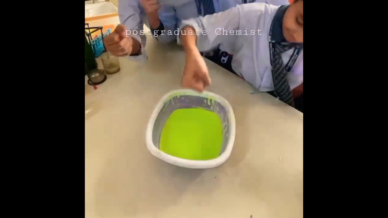 Non Newtonian Fluid experiment 