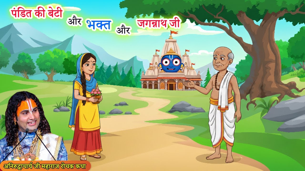 पंडित की बेटी और भक्त और जगन्नाथ जी - रोचक कथा | Dharmik Kahaniya #aniruddhacharyaji