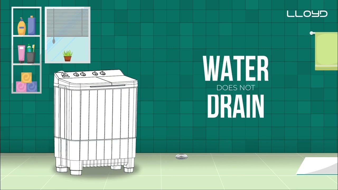 What to do when the water does not drain from the washing machine