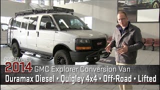 Custom Quigley 4x4 Duramax Diesel Lifted 2014 GMC OffRoad Explorer Conversion Van