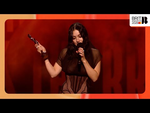 Charli XCX Wins Song Of The Year With Mastercard The BRIT Awards 2025 