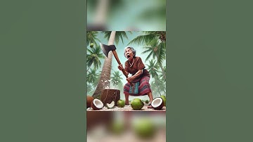Bà Thắm uống nước dừa #chatgpt #ai #aivietnam