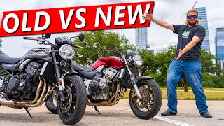 هل الدراجات النارية الجديدة أفضل بكثير من القديمة؟ (Z900RS vs هوندا هورنت 919)