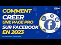 Tuto  comment crer une page professionnelle sur facebook en 2024