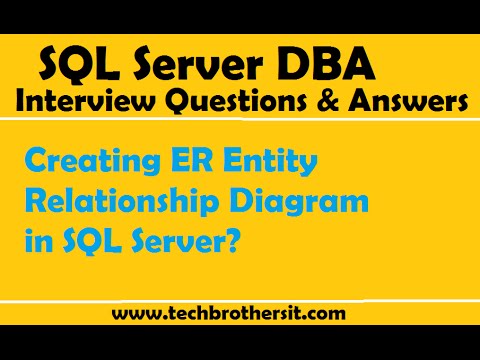 SQL Server Interview Questions & Answers | Creating ER Entity Relationship Diagram in SQL Server