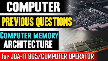 COMPUTER PREVIOUS YEAR QUESTIONS FOR JOA IT 965 & COMPUTER OPERATOR #computerawarenessquestions