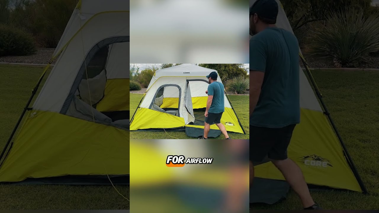 How To Setup And Take Down An Instant Cabin Tent Campingtips Lifehack Tents