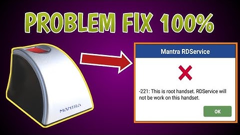 mantra rd service not working mobile | mantra device not connected in mobile