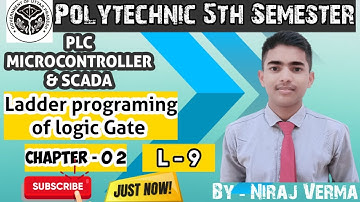 ladder programing of logic Gates|Chapter-2 Instructions set|PLC microcontroller SCADA|5th sem. Bteup