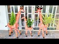 Brilliant Ideas, Recycle Plastic Bottles into Giraffe-shaped Flower Pots