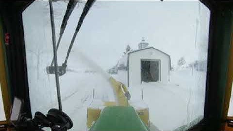 Another amazing John Deere 322 Snowblowing performance in 4K 360° Virtual Reality Video
