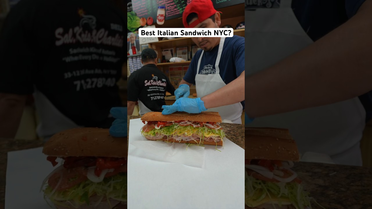 Trying what people say is the best Italian sandwich in NYC 📍Sal, Kris & Charlie’s #sandwich #nyc