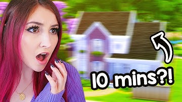 can i build a cute house in 10 mins in sims 4?