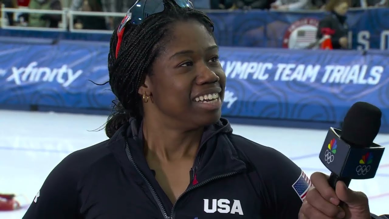 Erin Jackson, Brittany Bowe qualify for the Olympics in the 1000m at U.S.Olympic Speedskating Trials
