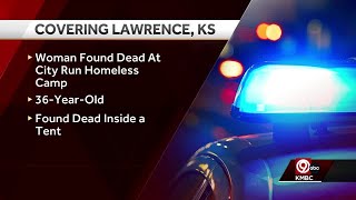 Lawrence police investigating woman's death at temporary homeless support site