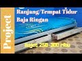 MEMBUAT DIPAN ATAU RANJANG TEMPAT TIDUR DARI BAJA RINGAN + LACI || how to make a bed