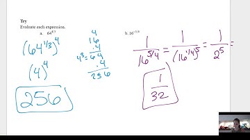 Lesson #34: nth Roots and Rational Exponents (Part I)