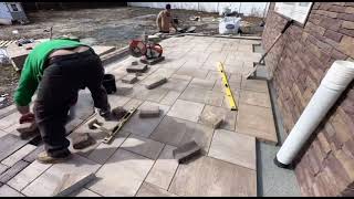 Patio Construction #construction #landscape