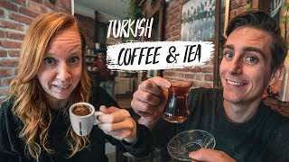 Americans First Time Trying TURKISH COFFEE & TEA! (Göreme, Cappadocia, Turkey)