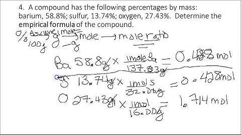 Practice Empirical and Molecular Formula