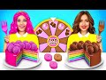 Desafío 100 Capas de Chicle VS Chocolate | Dulces Gigantes VS Diminutos por RATATA CHALLENGE