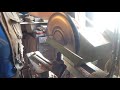 Turning a piece of Burr Oak Wall Art Turning a piece of Burr Oak Wall Art