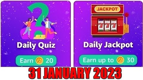 Amazon Fz Coins Quiz Answers Today | Amazon Quiz Today | 31 January 2023
