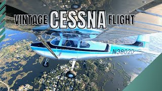 Vintage Cessna 182 Flight!