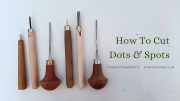 How to Cut Dots & Spots on Your Lino Prints