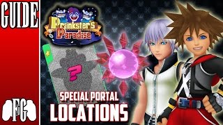 SPECIAL PORTAL LOCATIONS (PRANKSTER'S PARADISE) | Kingdom Hearts 3D: Dream Drop Distance (2.8)
