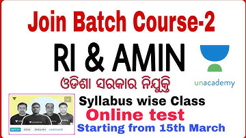 Join RI & Amin Batch Course-2 II Syllabus wise Class II By Banking with Rajat