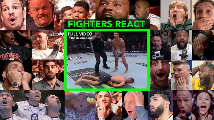 Fighters react to Max Holloway vs Justin Gaethje KO at UFC 300 (FULL VIDEO in the Description)