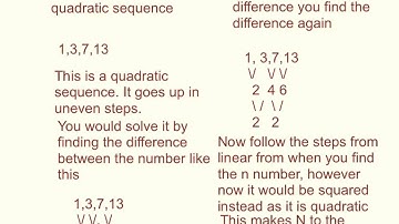 Linear and Quadratic Sequences