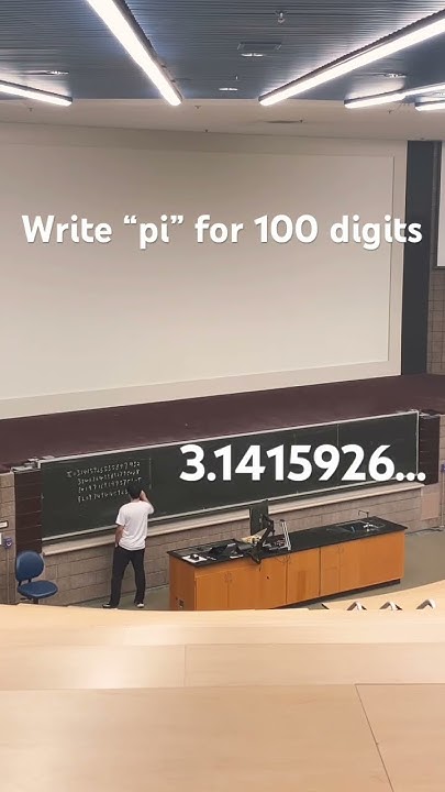 Write “pi” for 100 digits #pi #maths #physics #wellerman - YouTube