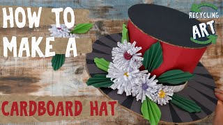 How to make a cardboard hat - Recycling artwork
