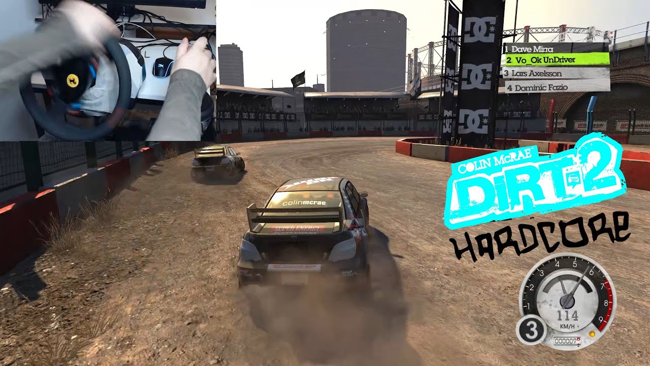 Subaru Impreza STI RallyСross first run in London HARDCORE difficulty (Steering Wheel + Shifter)