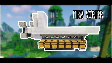 How to make a item sorter/storage system in mc java 1.15||1.16