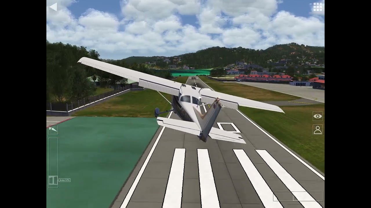 Just landing my Cessna in the turbulence nobody was hurt!!!