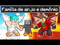 Família de ANJOS vs Família de DEMONIOS no Minecraft