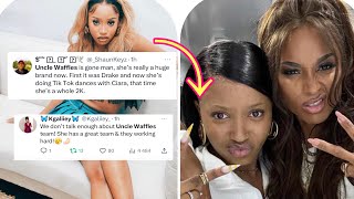 Behind the SCENES!!!Uncle Waffles meets CIARA they even did the Tiktok Yahaha Challenge 😩🤌🏻