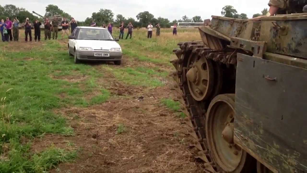 Tank accident with rover. Must see YouTube