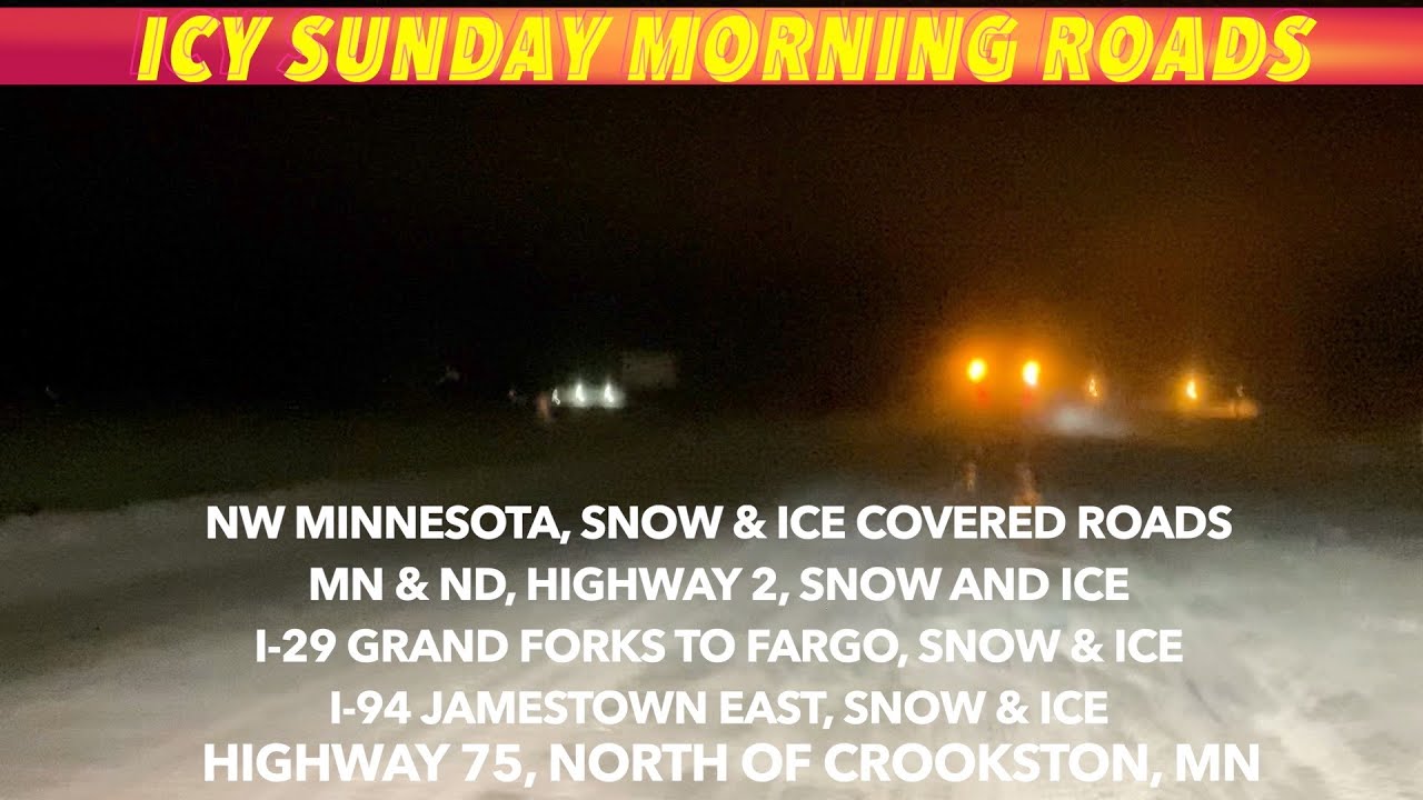 Icy Sunday Morning Roads - YouTube
