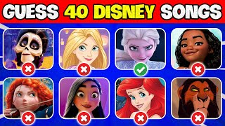 Guess Who's SINGING By The Top 40 Iconic DISNEY Songs |DISNEY SONGS Trivia | Elsa, Rapunzel |NT Quiz