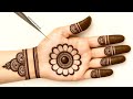 Easy Simple Beautiful Mehandi design | Simple Front hand Mehndi design | New Stylish Mehndi design