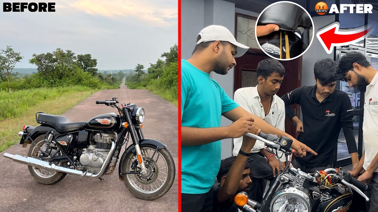 PPF LAGWANA MERI SABSE BADI GALTI THI 😭 | Bullet 350 Paint Damage