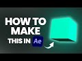 3D CUBE After Effects Tutorial | After effects in 1 Minute