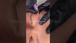 Step by Step Powder Brows #powderbrows  #microblading #lashes #botox #browstylist