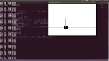 Open AI gym (cart-pole) | Implementing Genetic Algorithm