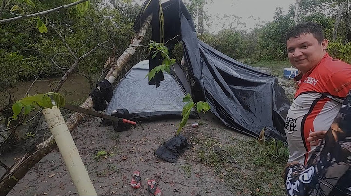 Camping and fishing survival in the middle of winter.